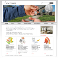 Homepagevorlage 5 für Immobilienmakler